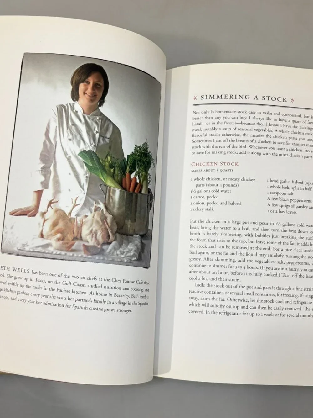 Alice Waters In The Green Kitchen Cookbook HC Techniques Learn by Heart 1st Ed